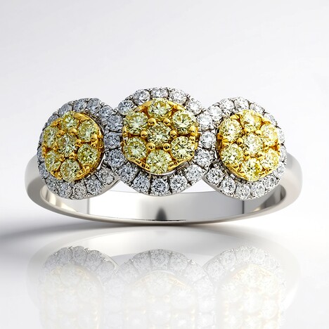 Anello in oro con Diamante Giallo SI2 (CIRARI)