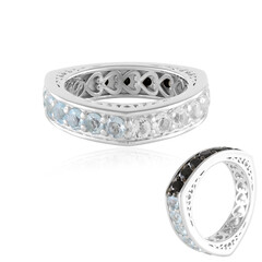 Anillo en plata con Topacio blanco (Dallas Prince Designs)