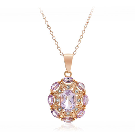 Bolivian Amethyst Silver Necklace