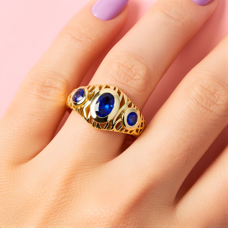 9K AAA Tanzanite Gold Ring (Ornaments by de Melo)