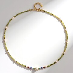 Collana in argento con Diamante Giallo