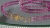 Collar en plata con Turmalina rosa de Nigeria