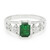 Zilveren ring met een Bahia-smaragd