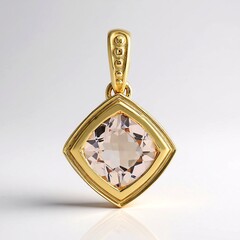 Ciondolo in oro con MORGANITE MARROPINO AAA