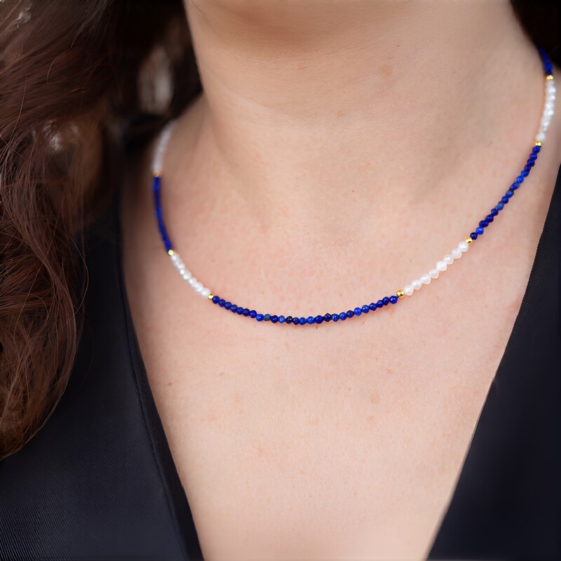 Collar en plata con Lapislázuli