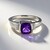 Anello in argento con Ametista del Marocco