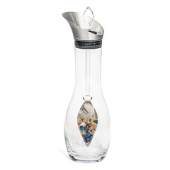 Carafe bien-être ayurveda "Jubilé" -  opale blanche, améthyste, quartz blanc, lapis-lazuli, grenat, cornaline et calcite orange (VitaJuwel)