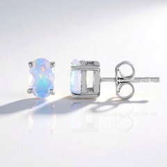 Orecchini in argento con Opale di Welo