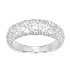 Zilveren ring met een zirkoon (Adela Silber)