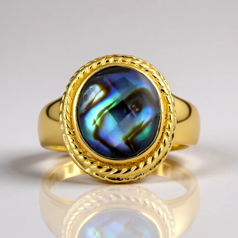 Anello in argento con Quarzo Bianco (Art of Nature)