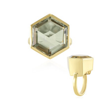Anello in argento con Ametista Verde