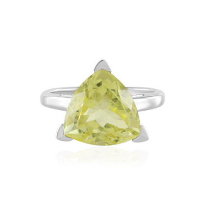Anello in argento con Quarzo Ouro Verde