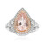 14K AAA Morganite Gold Ring (CIRARI)