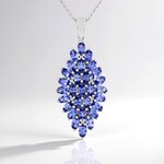 Collana in argento con Tanzanite