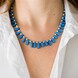 Collar en plata con Howlita azul (Riya)