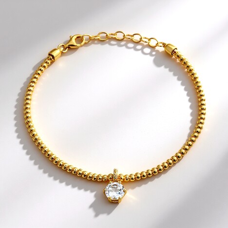 Bracciale in argento con Topazio Bianco