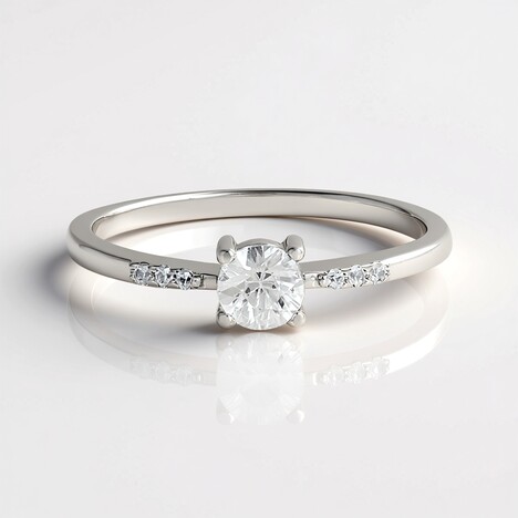 Bague en argent et Zircon
