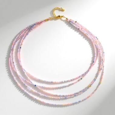 Collana in argento con Berillo Fancy