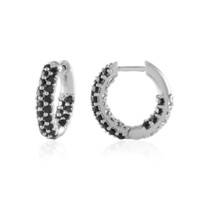 Orecchini in argento con Spinello Nero