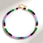 Collana in argento con Quarzo Lavanda