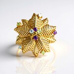 Anello in argento con Citrino (Ornaments by de Melo)
