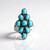Anello in argento con Turchese Sleeping Beauty (Desert Chic)