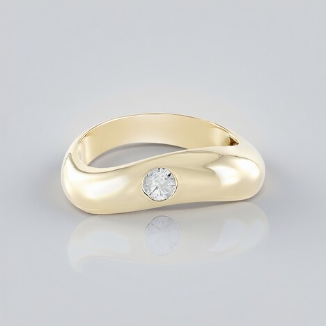 Bague en or et Diamant I2 (H) (de Melo)