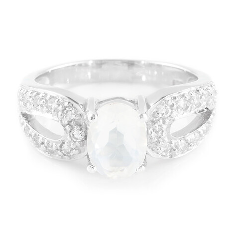 Ice Moon Quartz Silver Ring