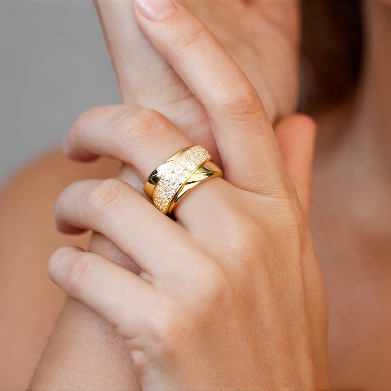 Zircon Silver Ring (Adela Silber)