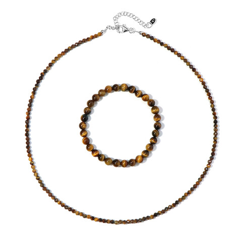 Parure in argento con Occhio di Tigre