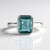 Anello in argento con Fluorite Blu Caraibico