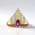 Anello in argento con Rodolite