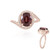 Anillo en plata con Zircón rosado (Adela Silber)