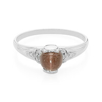 Bague pour homme en argent et Scapolite œil-de-chat