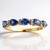 Anello in oro con Zaffiro Ceylon Blu