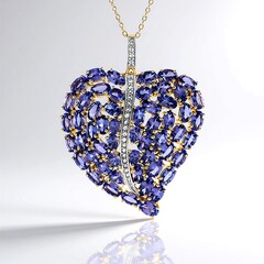Collana in argento con Tanzanite