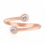 9K VVS1 (G) Diamond Gold Ring (Annette)