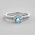 Anello in argento con Topazio Blu Cielo