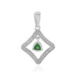 Pendentif en argent et Tsavorite de Tanzanie