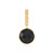 Zilveren hanger met een zwarte spinel