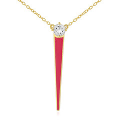White Topaz Silver Necklace