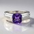 Anello in argento con Ametista Boliviana