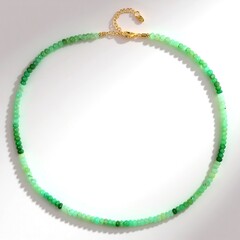 Collana in argento con Crisoprasio