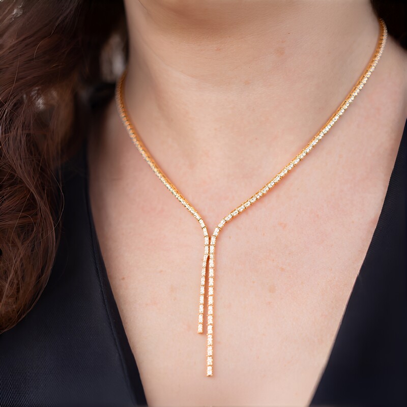 Collar en oro con Diamante rosa de Francia de Argyle SI1 (Annette)