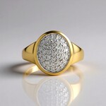 Anello in oro con Diamante SI2 (H) (de Melo Gold)