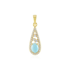Colgante en plata con Larimar
