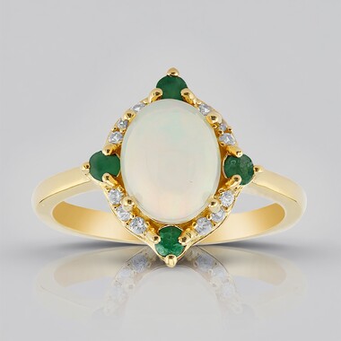 Welo-Opal-Silberring