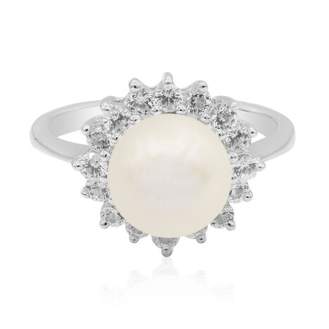 Anello in argento con Perla di Acqua Dolce