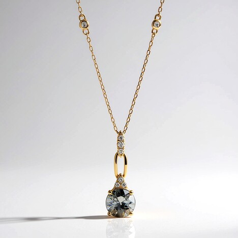 Collana in oro con Tanzanite (non riscaldata) (CIRARI)