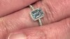 Gouden ring met een AAA Braziliaanse Aquamarijn